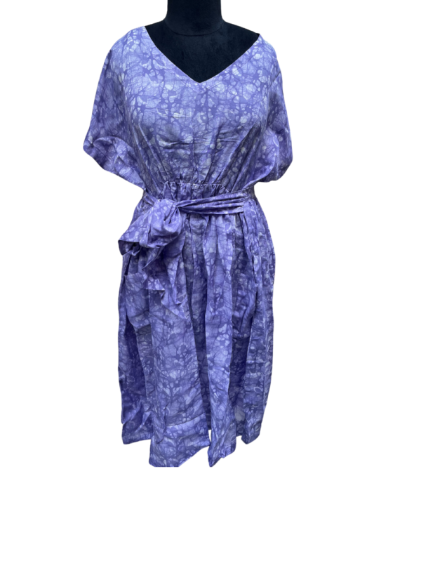 Mosaic- Stylish wrap around dress in Cotton moda